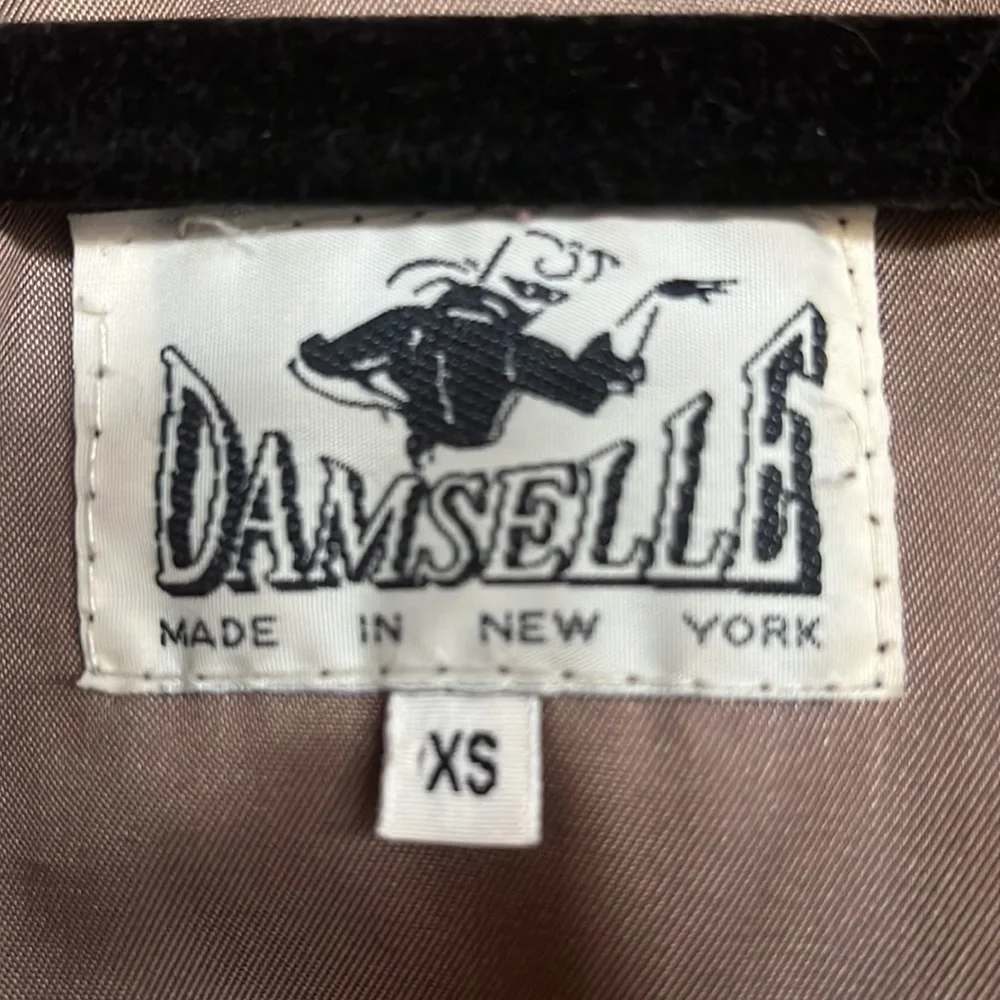 Vintage Damselle New York Brown Leather Jacket. Unisex XS (Wmns M) - Picture 7 of 8